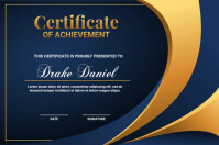 Lilla Certificate of Achievement Poster Template