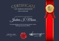 Certificate Template A6