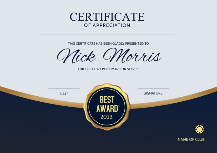 Certificate Template | PosterMyWall Certificate Template | PosterMyWall