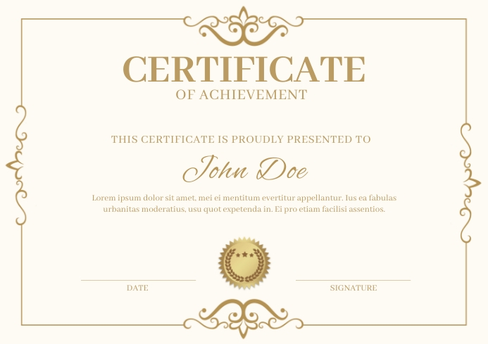 certificate template Certificate Template-Vorlage PosterMyWall certificate template Certificate Template-Vorlage PosterMyWall