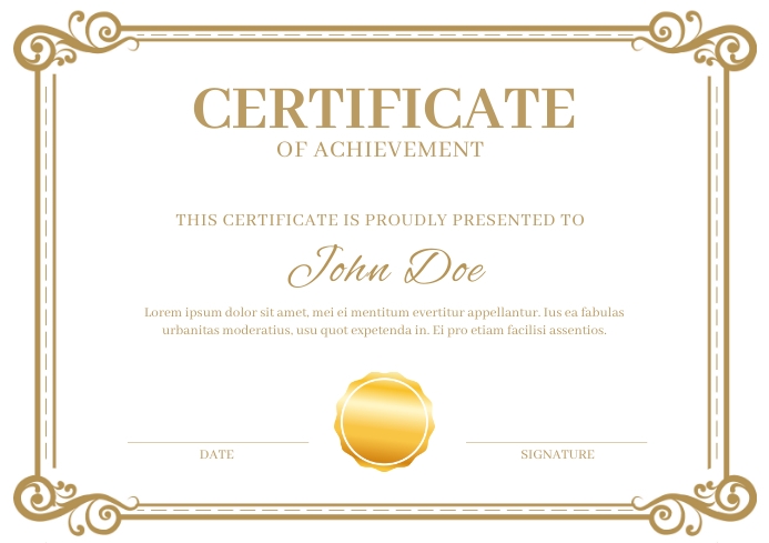 Copy of Certificate Template | PosterMyWall