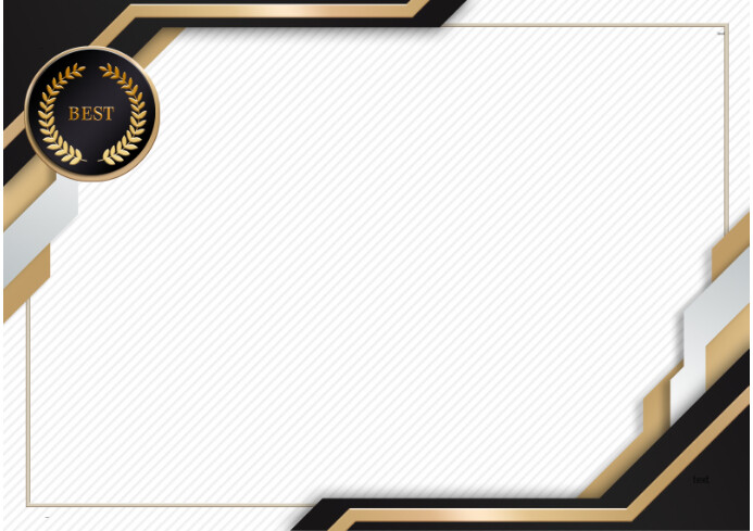 Certificate Template A4