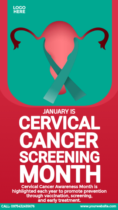 Screening Ad Cervical Cancer Screening Month Ads Template | PosterMyWall