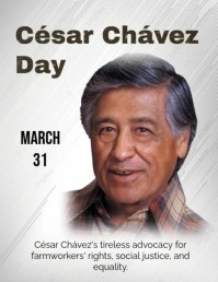 Cesar Chavez day Flyer (US Letter) template