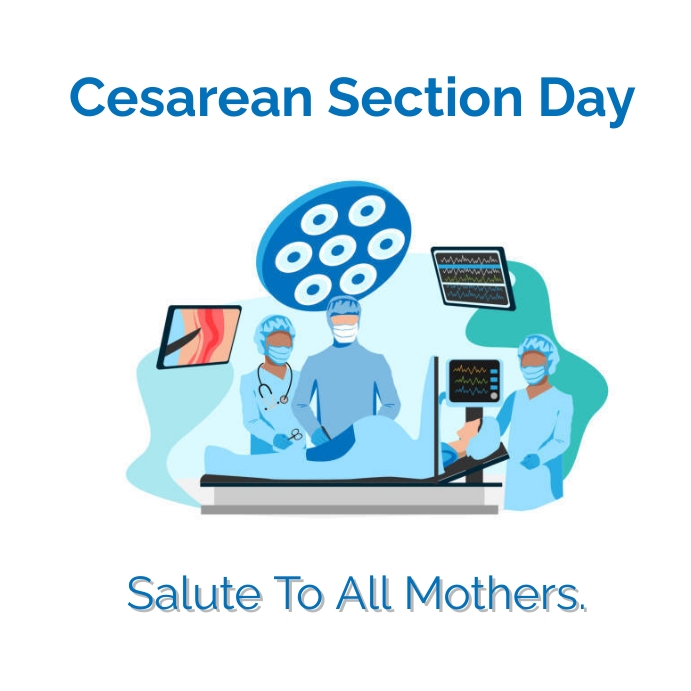 cesarean section day Pos Instagram template