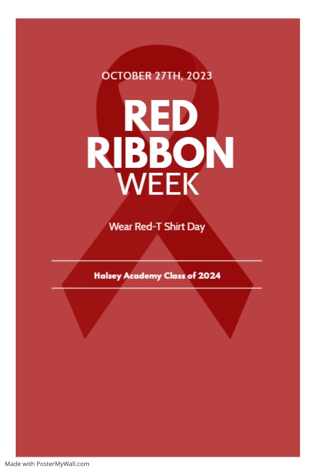 Red Ribbon week Flyer Design Template | PosterMyWall