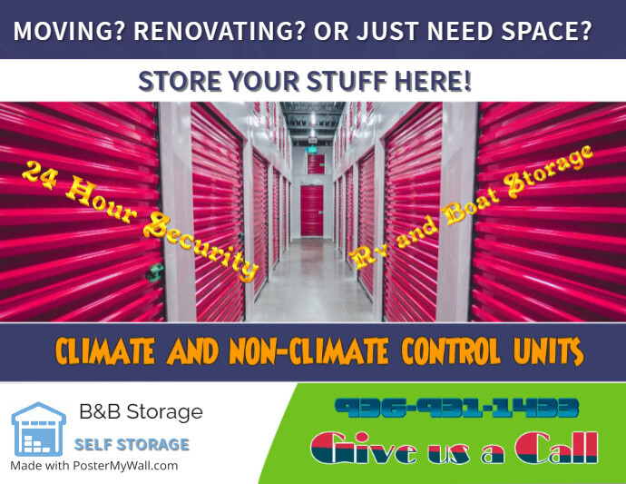 Storage & Stuff Ads PosterMyWall