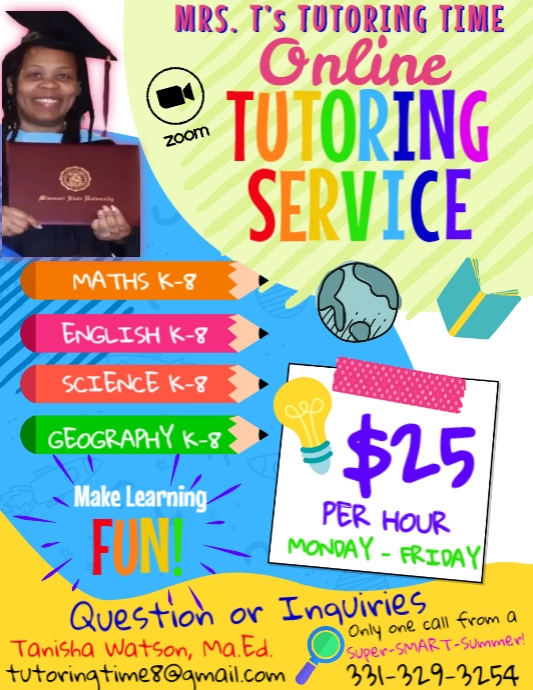 Copy of Online Tutoring Service Flyer | PosterMyWall