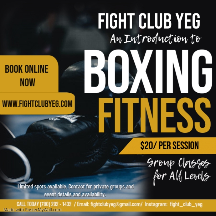 Boxing Class flyer | PosterMyWall