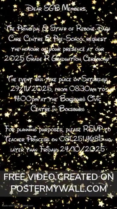 Grade R Graduation 2024 Invitation | PosterMyWall