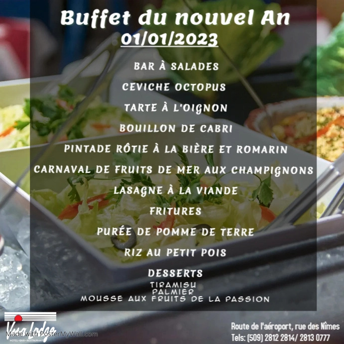 Copy of BUFFET MENU | PosterMyWall