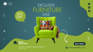Pirus Furniture Sale Facebook Cover Video Template