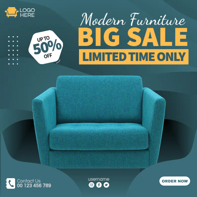 Copy of Chair Furniture Ads PosterMyWall