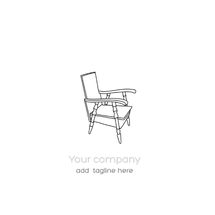 Chair logo design template