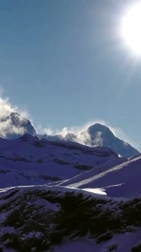 chairlift to ski background video วิดีโอ Tiktok template