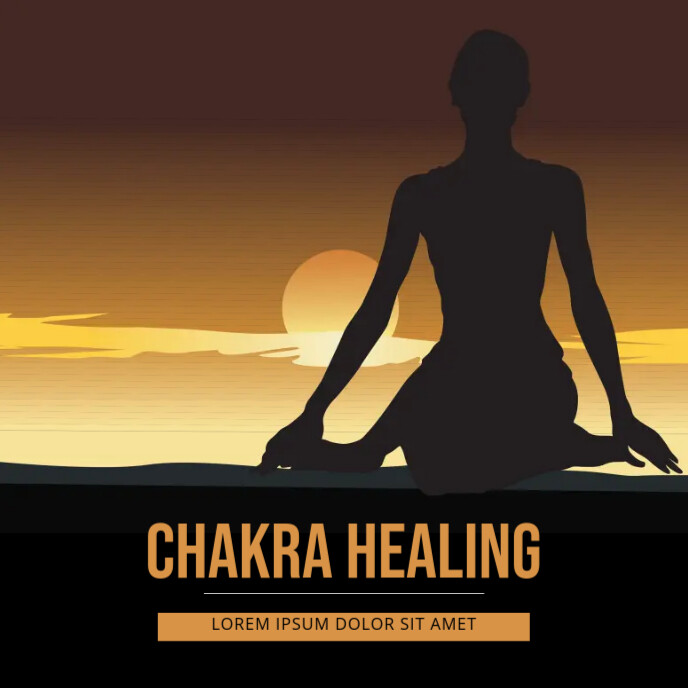 Chakra Meditation Yoga Music Album Cover template