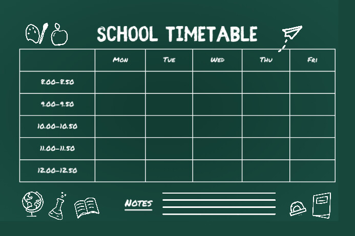 Timetable Template