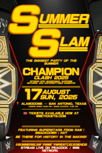 Champion Clash Showdown Poster template