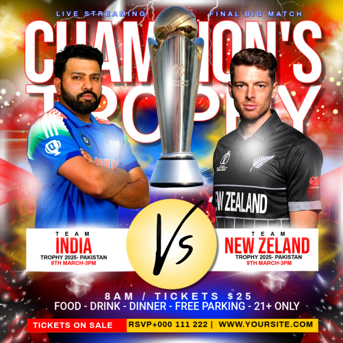 CHAMPION TROPHY FINAL MATCH Iphosti le-Instagram template