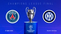 champions league final match 2025 YouTube Thumbnail template
