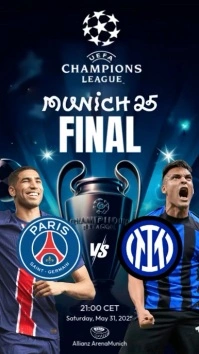 Champions League Final Match Instagram-Story template