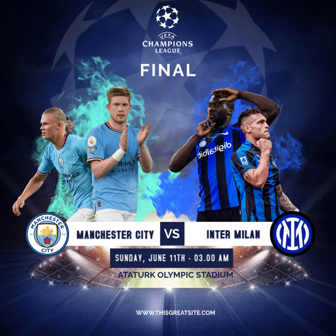 Copy of Champions League Final Match template | PosterMyWall