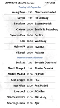 Champions League Fixtures Instagram Story Instagram-Story template