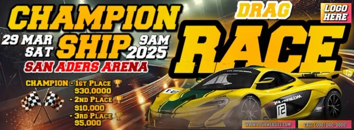 Championship Drag Race Flyer Template | PosterMyWall