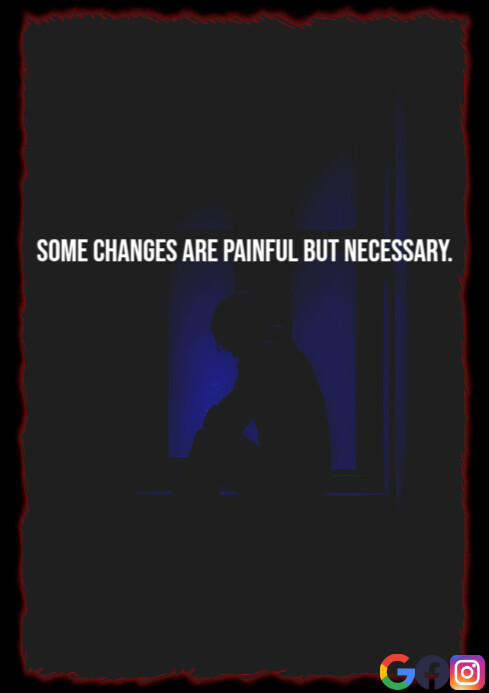 CHANGE AND PAINFUL QUOTE TEMPLATE A3