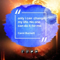 Change motivation quote Instagram Post template