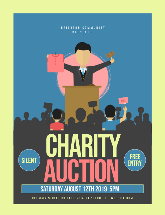 Charity Auction Template PosterMyWall