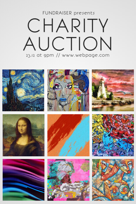 Modello Di Volantino Dell Asta Di Beneficenza Postermywall