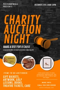 Charity Auction Flyer Template Poster