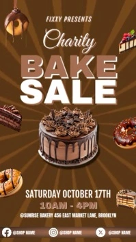 Charity Bake Sale Instagram Story template