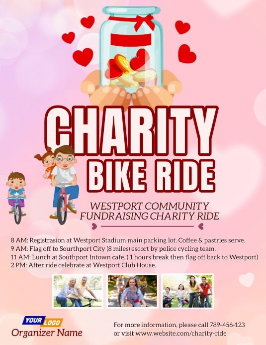 Charity Bike Ride Ad Poster | PosterMyWall