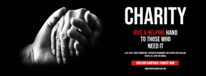 Charity campaign flyer Facebook-coverfoto template