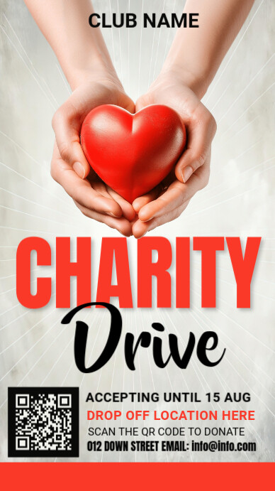 Charity day,charity,donation,event Instagram Story template