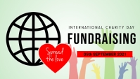 Charity day,charity,donation,event Encabezado de blog template