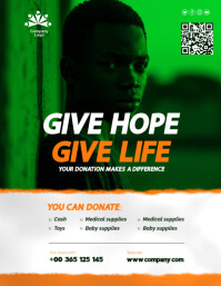 Charity drive event flyer design | charity flyer template