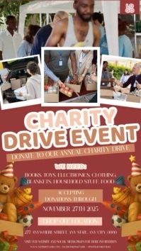 CHARITY DRIVE EVENT INSTAGRAM STORY DESIGN TEMPLATE Instagram-Story