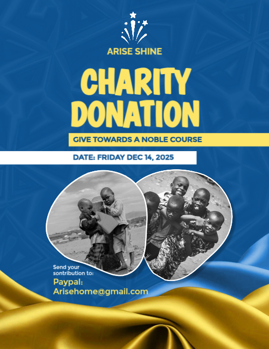 Charity Drive Flyer | Charity Drive Poster | Donation Drive Flyer ...