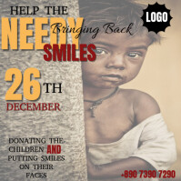 Charity drive social post Instagram 帖子 template