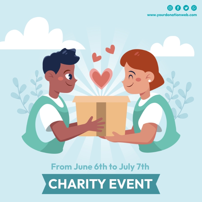 Charity Event Posts Charity Event Campaign Template | PosterMyWall