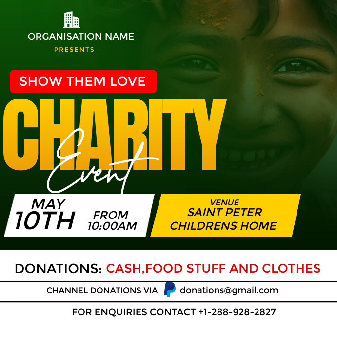 Charity Event Posts charity event flyer Template | PosterMyWall