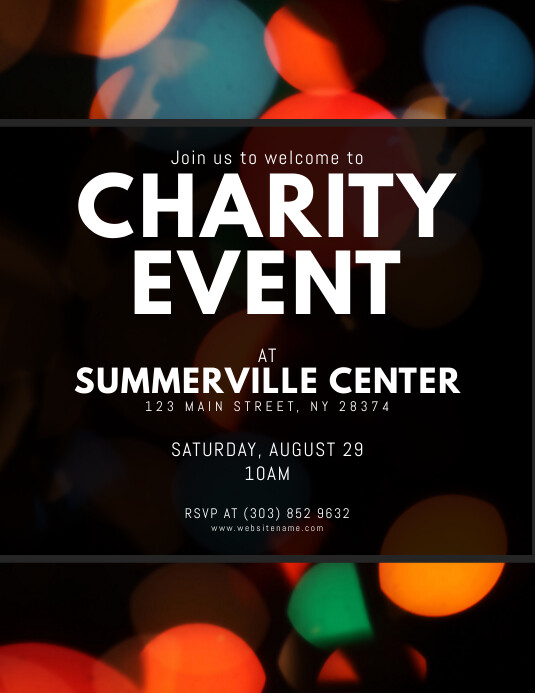 Charity Event Flyer template