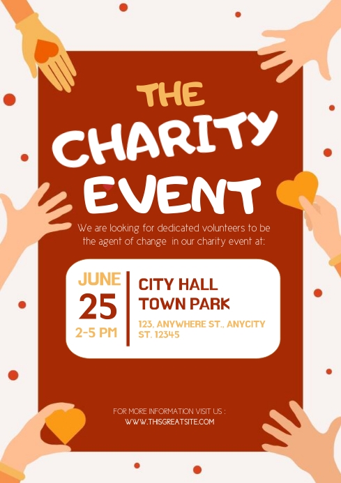 Charity Event Posts Charity event template | PosterMyWall