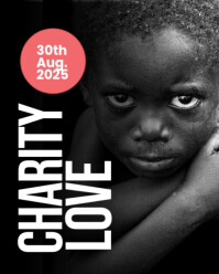 Charity Flyer Design Instagram Portrait template