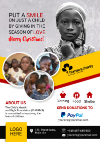 Blue and Yellow Orphanage Fundraising Flyer Template | PosterMyWall