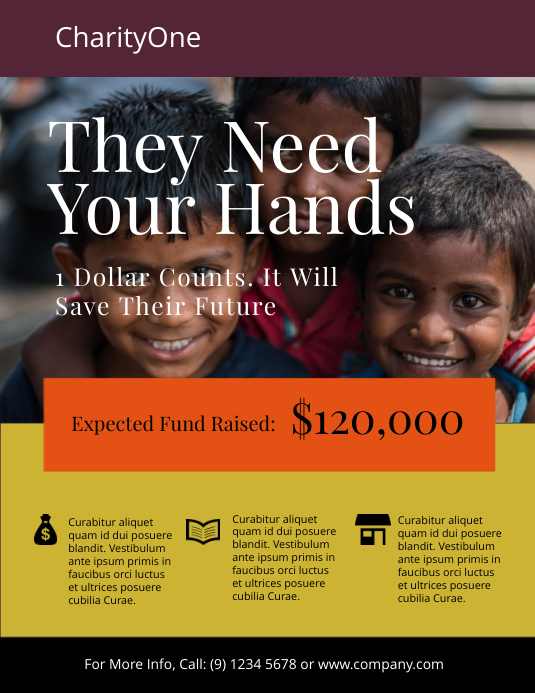 Charity Fundraiser Flyer Template PosterMyWall