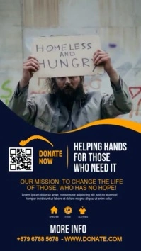charity fundraising Historia de Instagram template